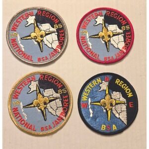 Boy Scouts of America Vintage Patches: Lot of 4 Western‎ Region